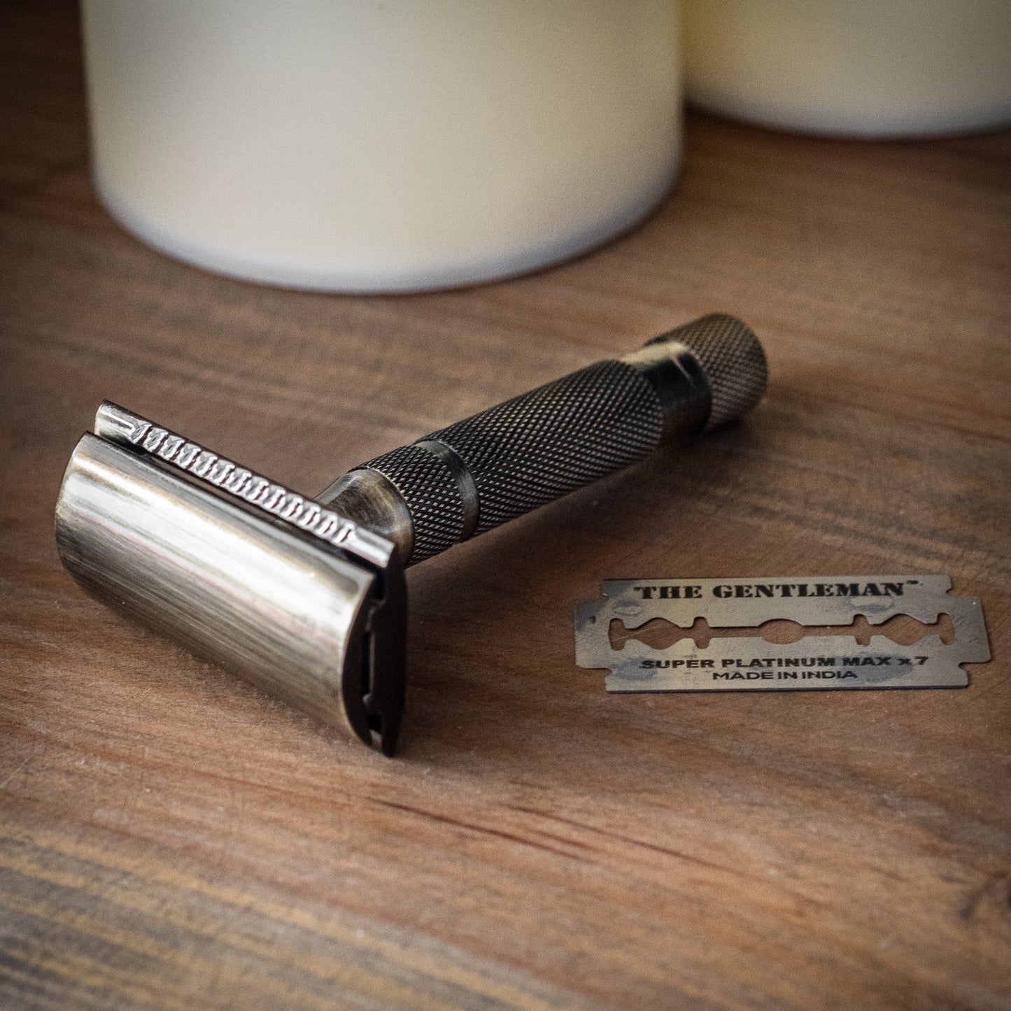 Pearl Shaving Antik Taraksız Jiletli Tıraş Makinesi, Geleneksel Jiletli Tıraş Bıçağı, Tahrişsiz Günlük Tıraş
