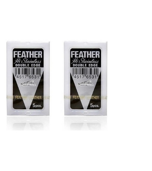 Feather Leaf Razor, 5 blades * 2 packs