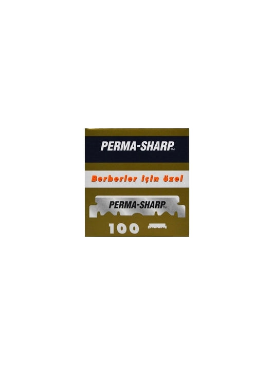 Perma-Sharp Berberler İçin Özel 100 Adet Yarım Jilet, Ustura Kullanımı İçin 100 Adet Jilet