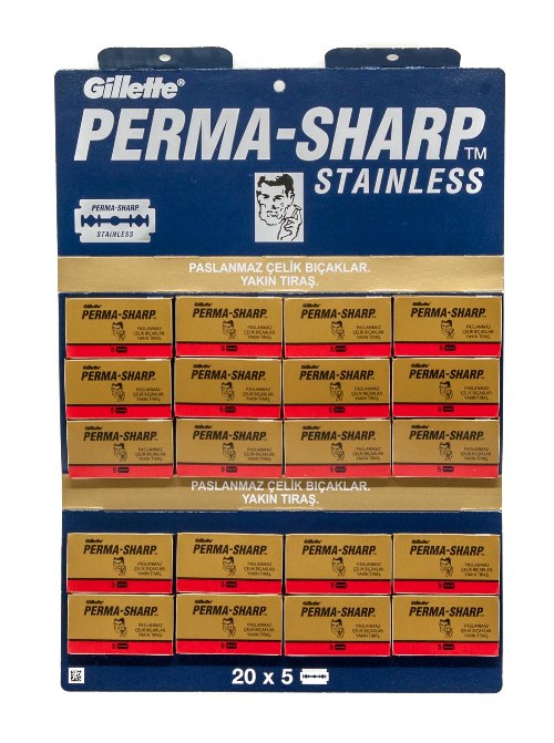 Gillette Permasharp Tıraş Jileti 100'lü Kaset