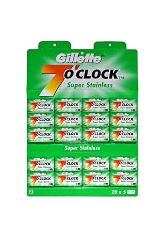 Gillette 7 O'clock Super Stainless Yaprak Jilet, 100lü