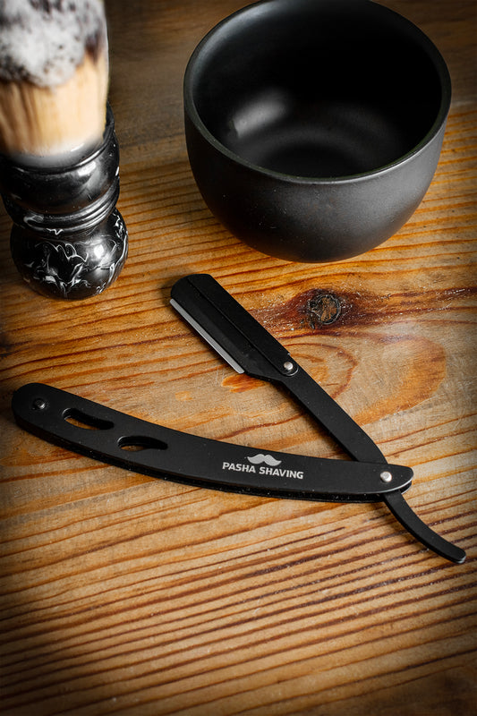 Pasha Shaving Paslanmaz Çelik Jiletli Usturası, Siyah