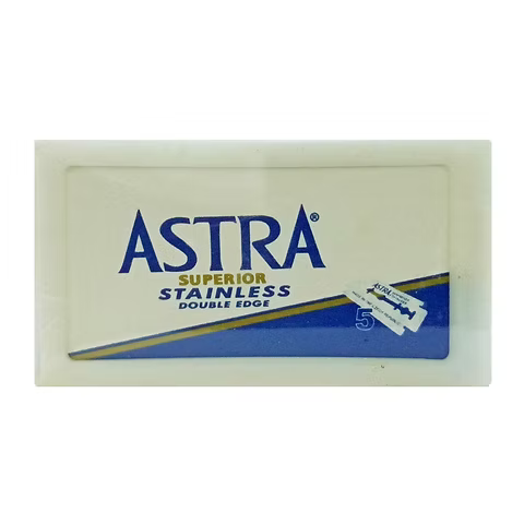 Astra Superior Stainless Çift Kenar Tıraş Jileti (Mavi) - 5'Lİ