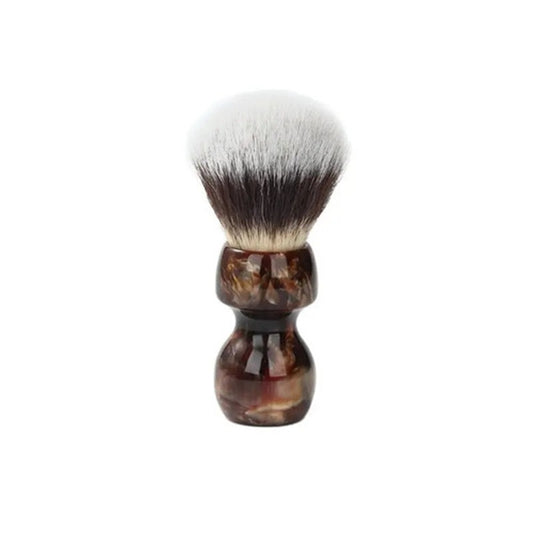 Yaqi Brush Karamel 26 mm Sentetik Tıraş Fırçası – Yumuşak Kıllı, Reçine Saplı, Geleneksel Islak Tıraş Fırçası