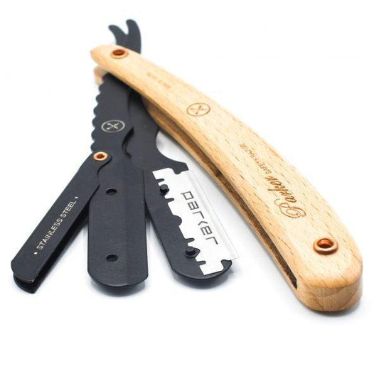 Parker SRRW Stainless Steel Shavette Straight Razor
