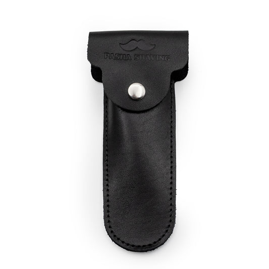 Pasha Shaving Hakiki Deri Tıraş Makinesi Kılıfı, Siyah