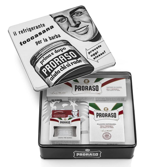 Proraso Vintage Set, Hassas, Toccasana (Tıraş Öncesi Kremi- Tıraş Kremi - Tıraş Sonrası Balsam)