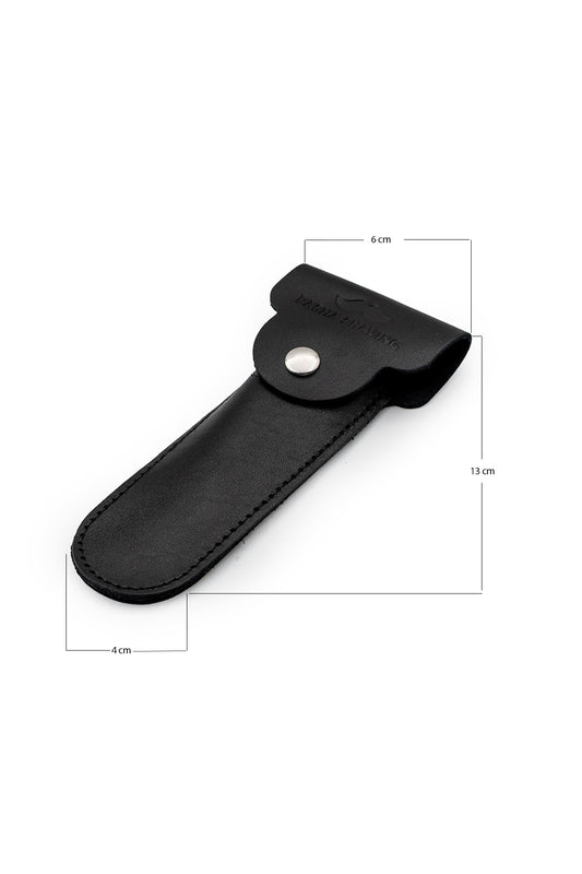 Pasha Shaving Suni Deri Tıraş Makinesi Kılıfı, Siyah