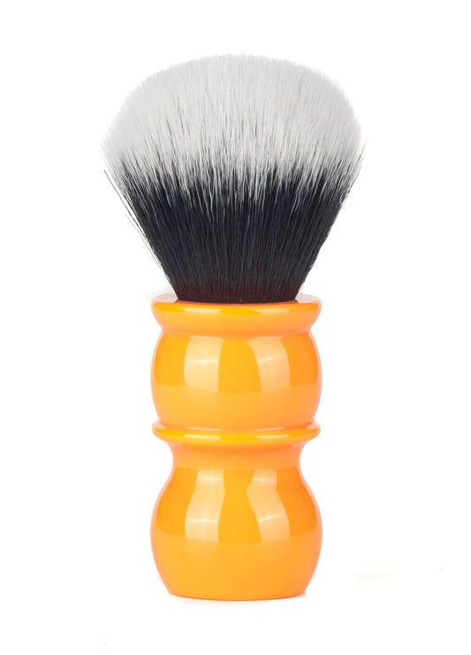 Yaqi Brush Butterscotch Tuxedo Sentetik Tıraş Fırçası, Hızlı Köpürtme ve Çabuk Kurumaya Sahip, Bakteri Tutmaz